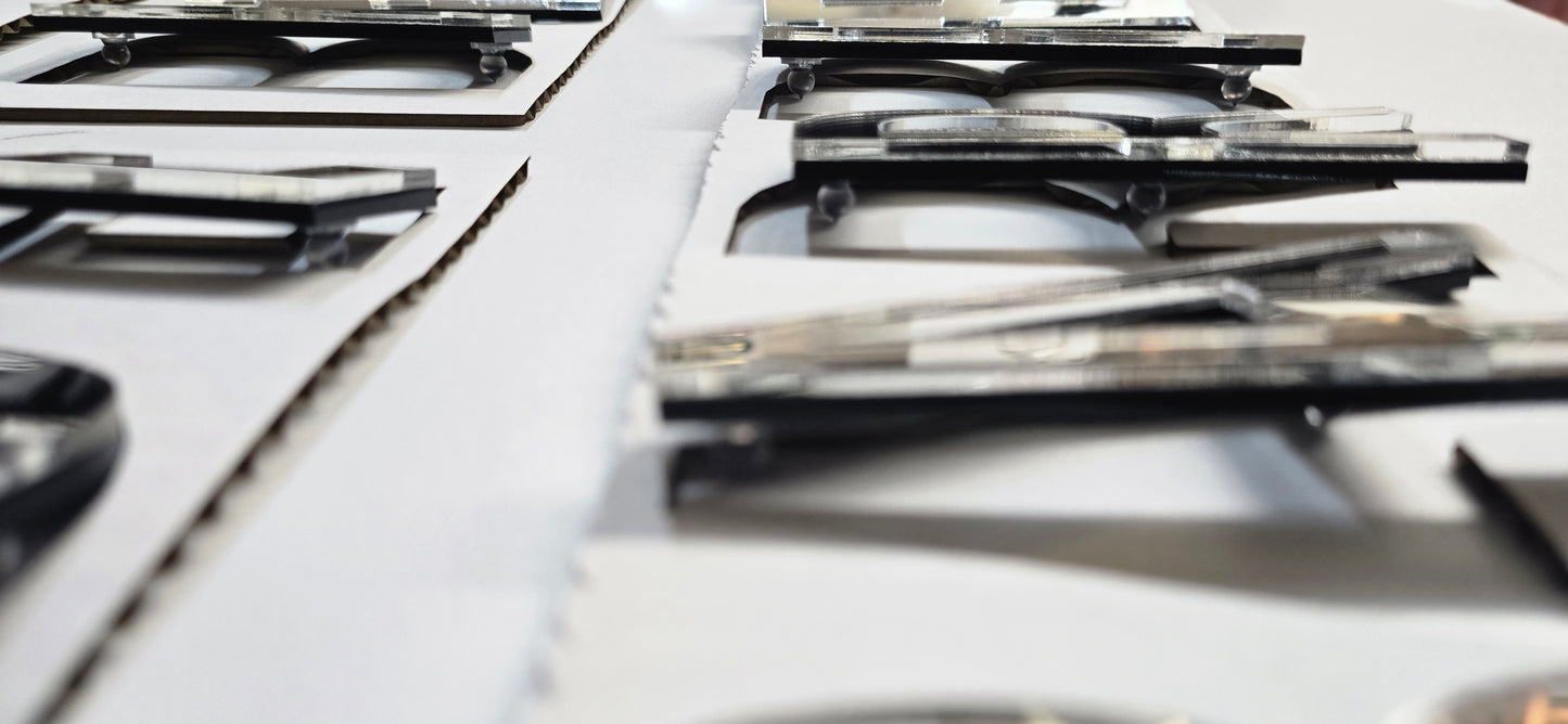 Custom Layered Beauty Salon Logo| mirror layered sign